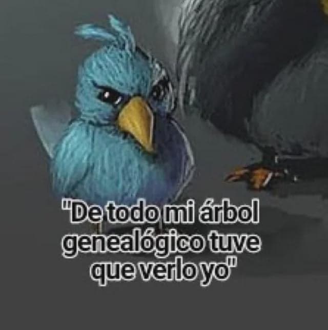 El Pájaro Triste Atrapado Presenciando A Esta Familia — meme de Sad Bird