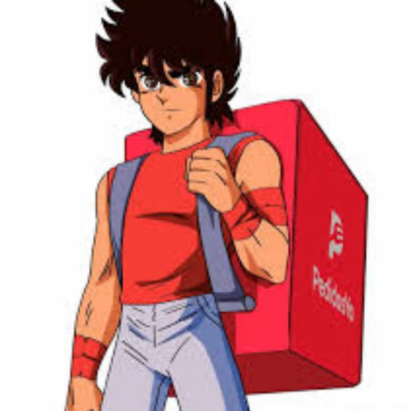 Saint Seiya Se Reconvirtió en Cadete de PedidosYa — meme de Saint Seiya