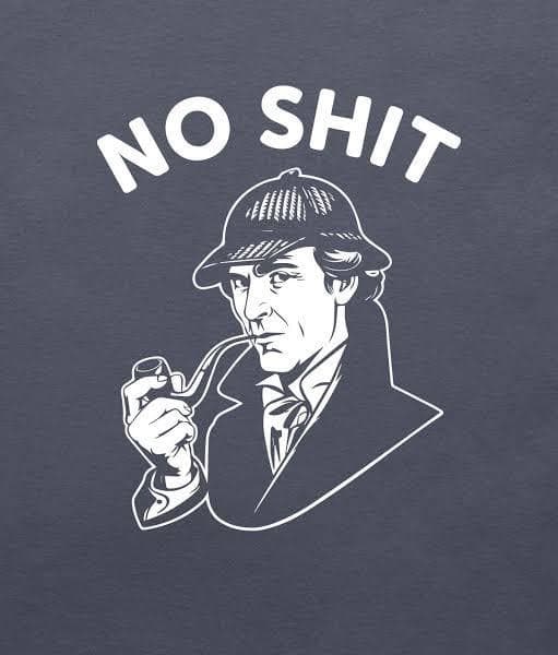 Soy el único que recién cae? — meme de Sherlock Holmes