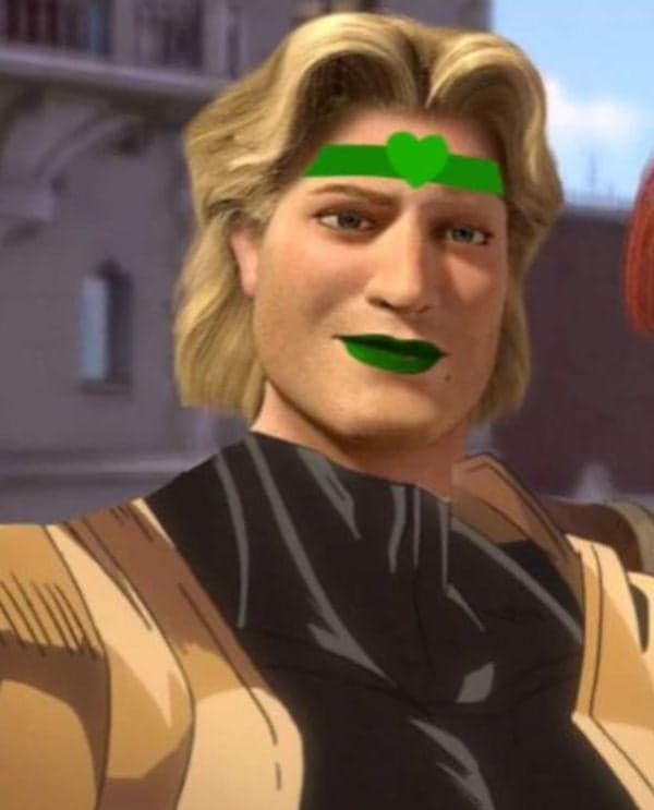 Tighten Recibe El Tratamiento Completo De Pepe — meme de Shrek Tighten Crossover