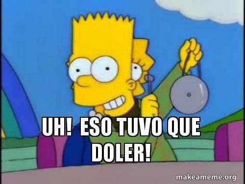 Bart Says That Had to Hurt — Simpsons meme