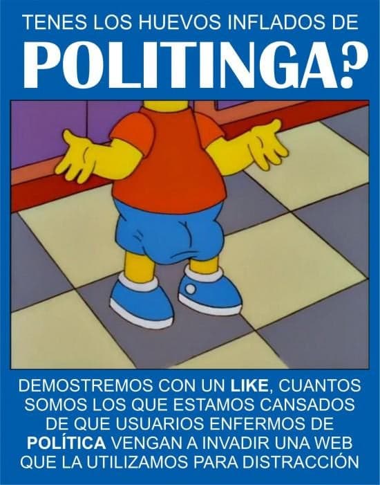 Bart Sick of Politics Invading Everything — Simpsons meme