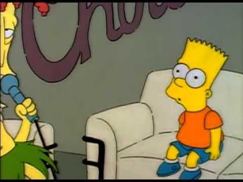 Bart Simpson Esperando Incómodo en el Sillón — meme de Simpsons