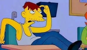Cletus Just Vibing on the Couch — Simpsons meme