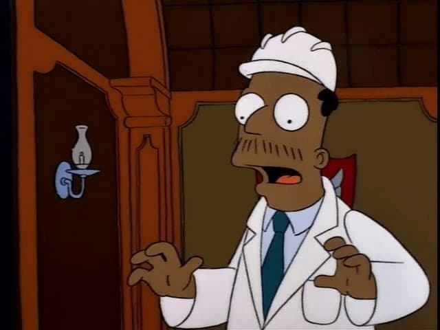 Dr Hibbert Shrugs He Has No Clue — Simpsons meme