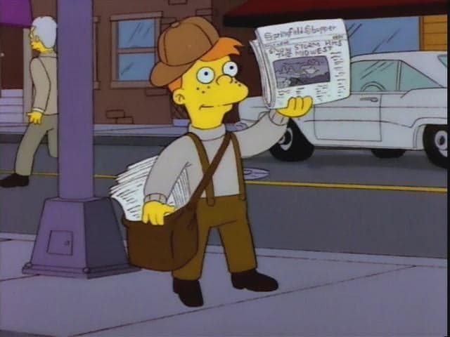 Extra Extra Springfield Shopper Breaking News — Simpsons meme