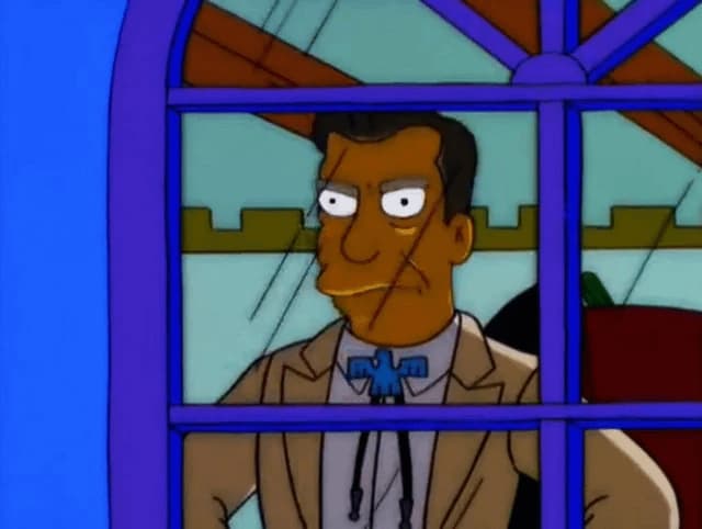 Frank Grimes Judges You Through The Window — Simpsons meme
