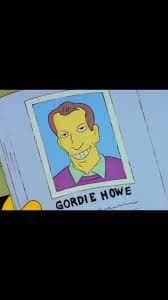 Gordie Howe Simpsons ID Card — meme de Simpsons
