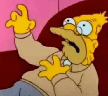 Old Man Yells At Cloud — Simpsons meme