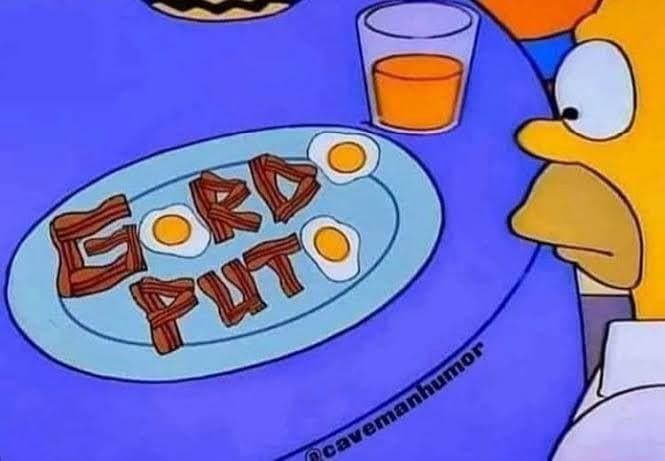 Breakfast Bacon Spells Out An Insult For Homer — Simpsons meme