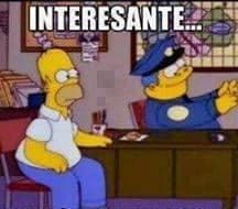 Homer And Wiggum At The Bar Say Interesting — Simpsons meme