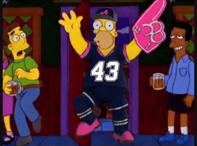 Homer Simpson Disfrazado Con Número 28 — Simpsons meme