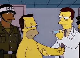 Homer Simpson Being Examined — meme de Simpsons