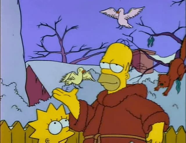 Homer Simpson Hiding in Bush — meme de Simpsons
