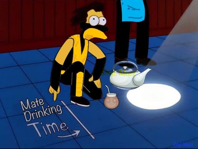 Homer Declares It Mate Drinking Time — Simpsons meme