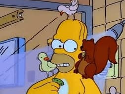 Homer Simpson Turkey Head — meme de Simpsons