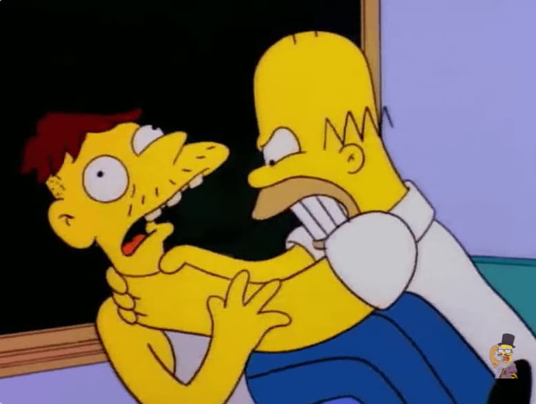 Homer Simpson Strangles Bart Again — Simpsons meme