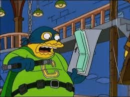 Mole Man Reviews His Evil Blueprint — Simpsons meme