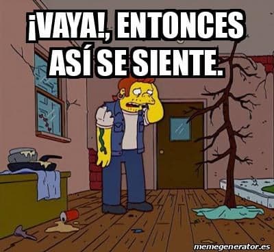Simpsons Nelson Soltero Deprimido — Simpsons meme