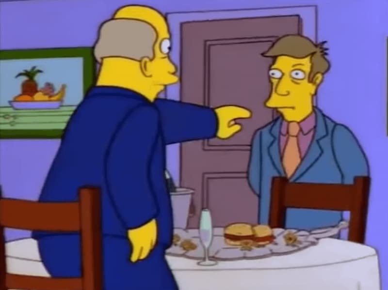 Steamed Hams: El Director Skinner Y El Superintendente — meme de Simpsons
