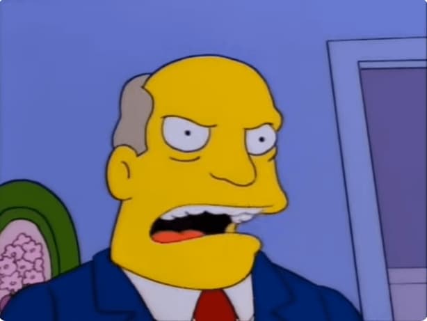 Steamed Hams Skinner Reaction — Simpsons meme