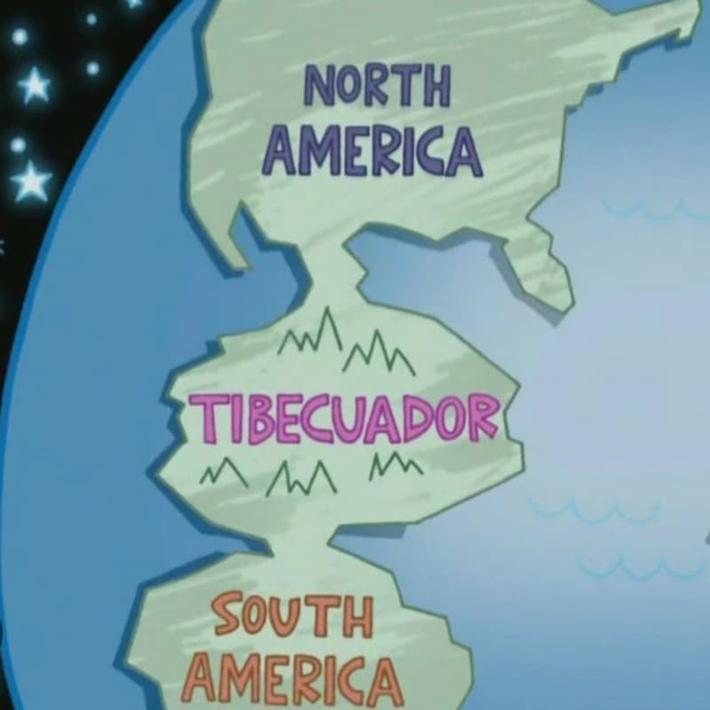 Tibecuador Llena El Espacio Entre Las Américas — meme de Simpsons