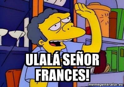 Moe Mocks Mr. Fancy French Guy — Simpsons meme