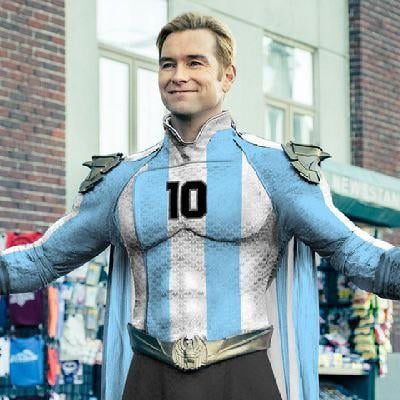 Homelander Suited Up in Argentina Number 10