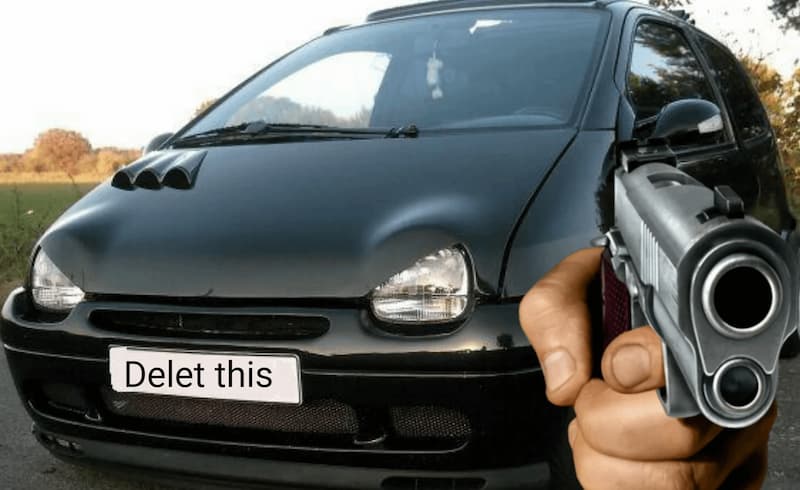 QUIEN LO HIZO ENOJAR??? — Threatening License Plate meme