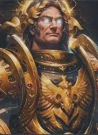 Los Ojos Dorados Del Dios-Emperador Arden Con Fuerza — meme de Warhammer 40k