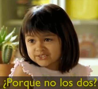 Why Not Both Taco Commercial Girl — Why Not Both meme