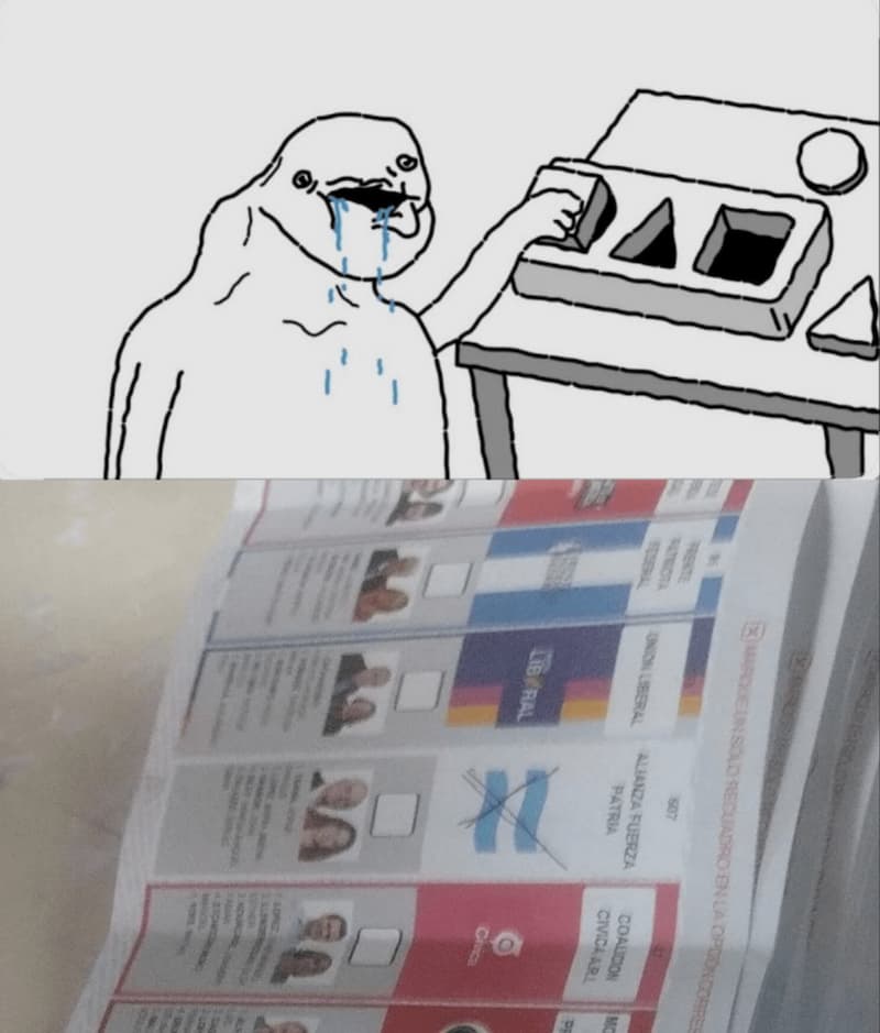 Crying Wojak Reading Ballot — Wojak meme