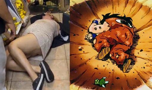 El Chabón en Pedo Hace el Yamcha Sin Querer — meme de Yamcha Death Pose
